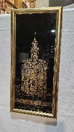 cuadro de la torre del oro sevilla en pan de oro